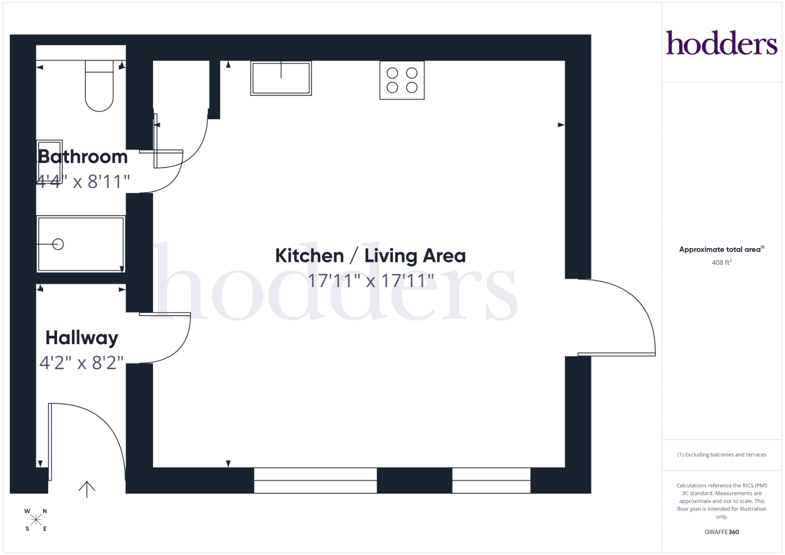 Flat 1 Lantern House,, Gogmore Lane, Chertsey floorplan