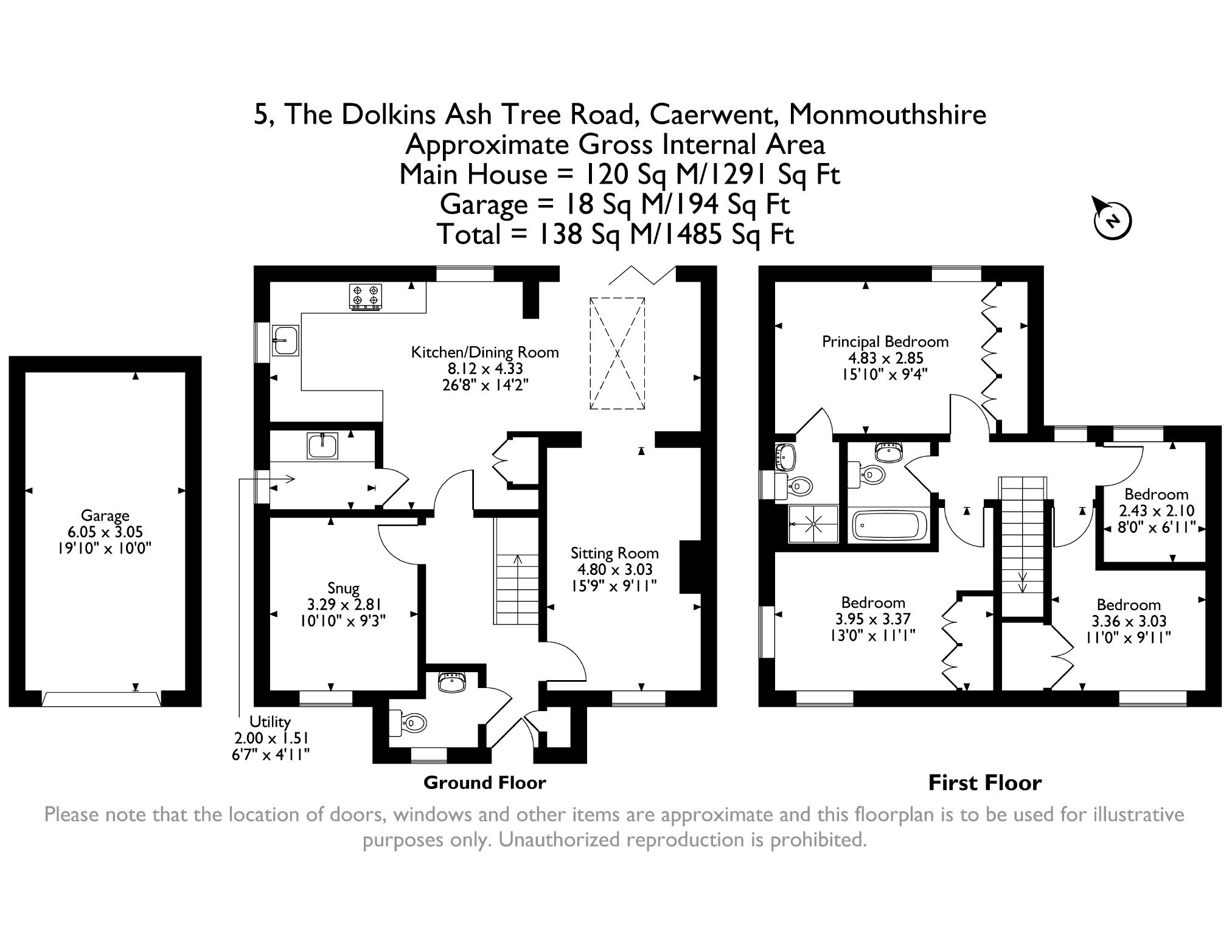 5, The Dolkins, Caerwent floorplan