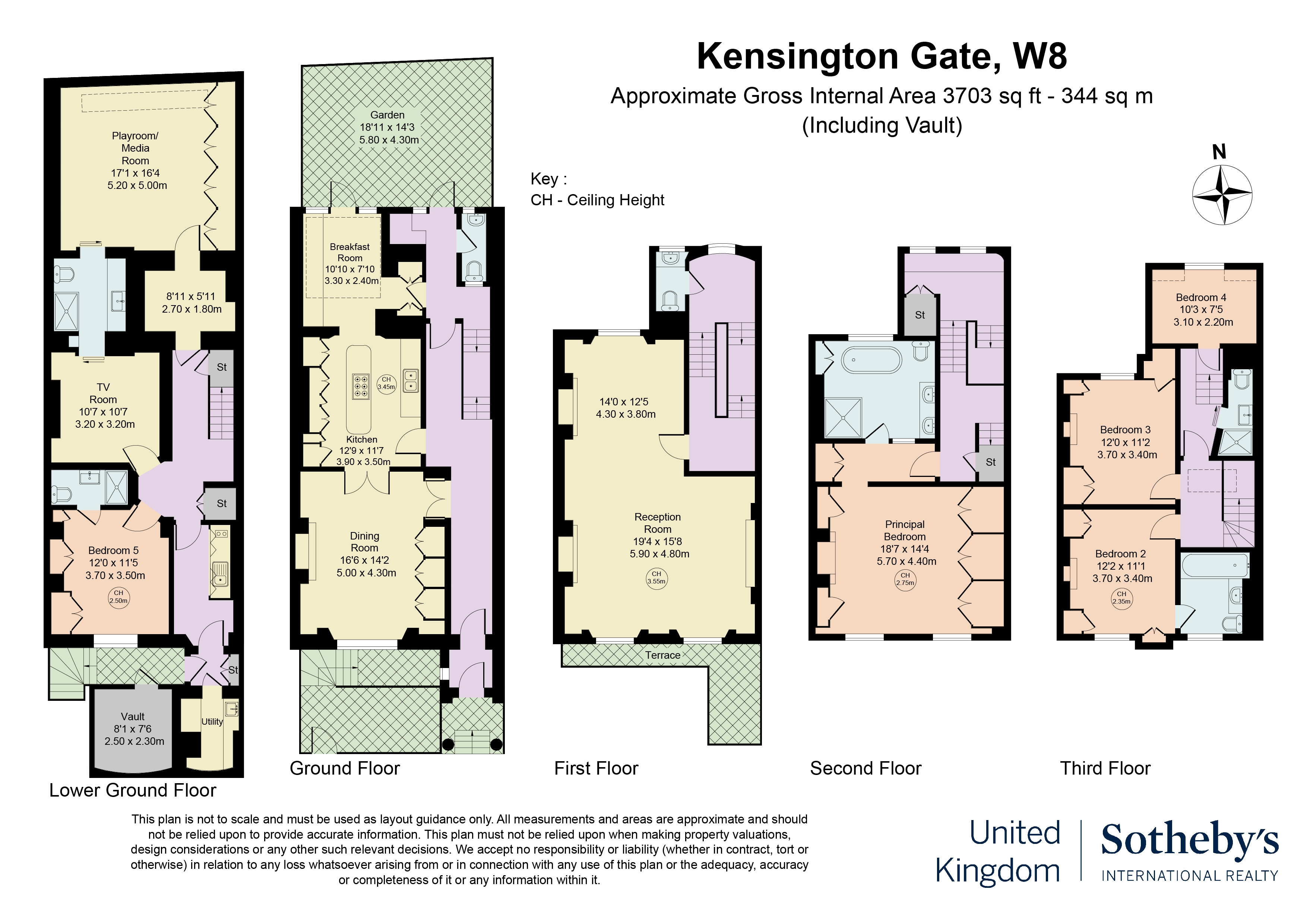 Kensington, Kensington Gate, London floorplan