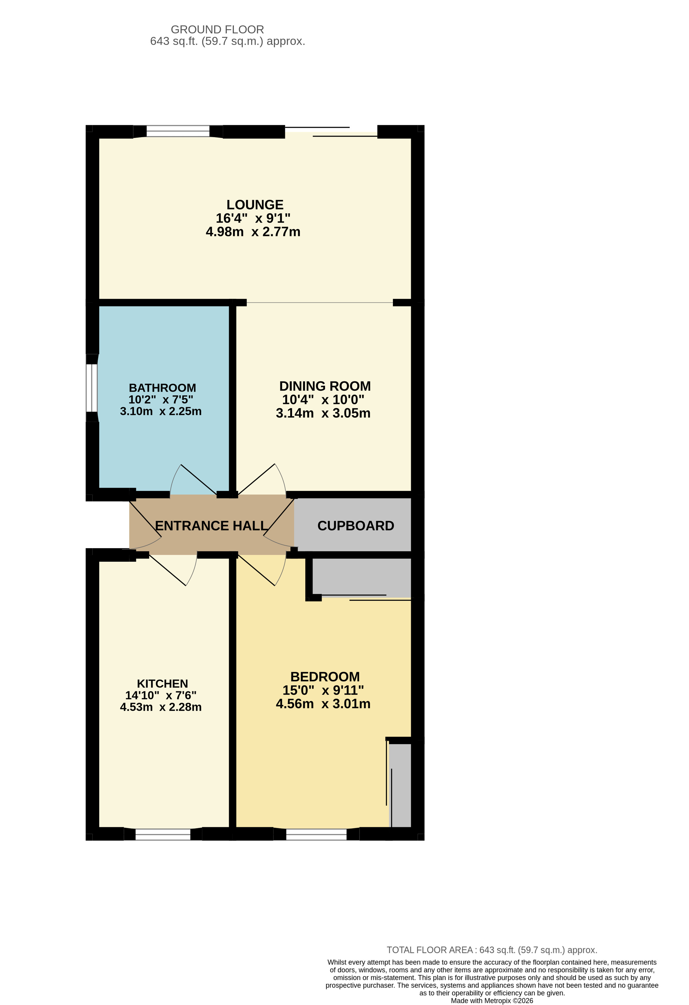 67, Denvale Gardens, Leven floorplan