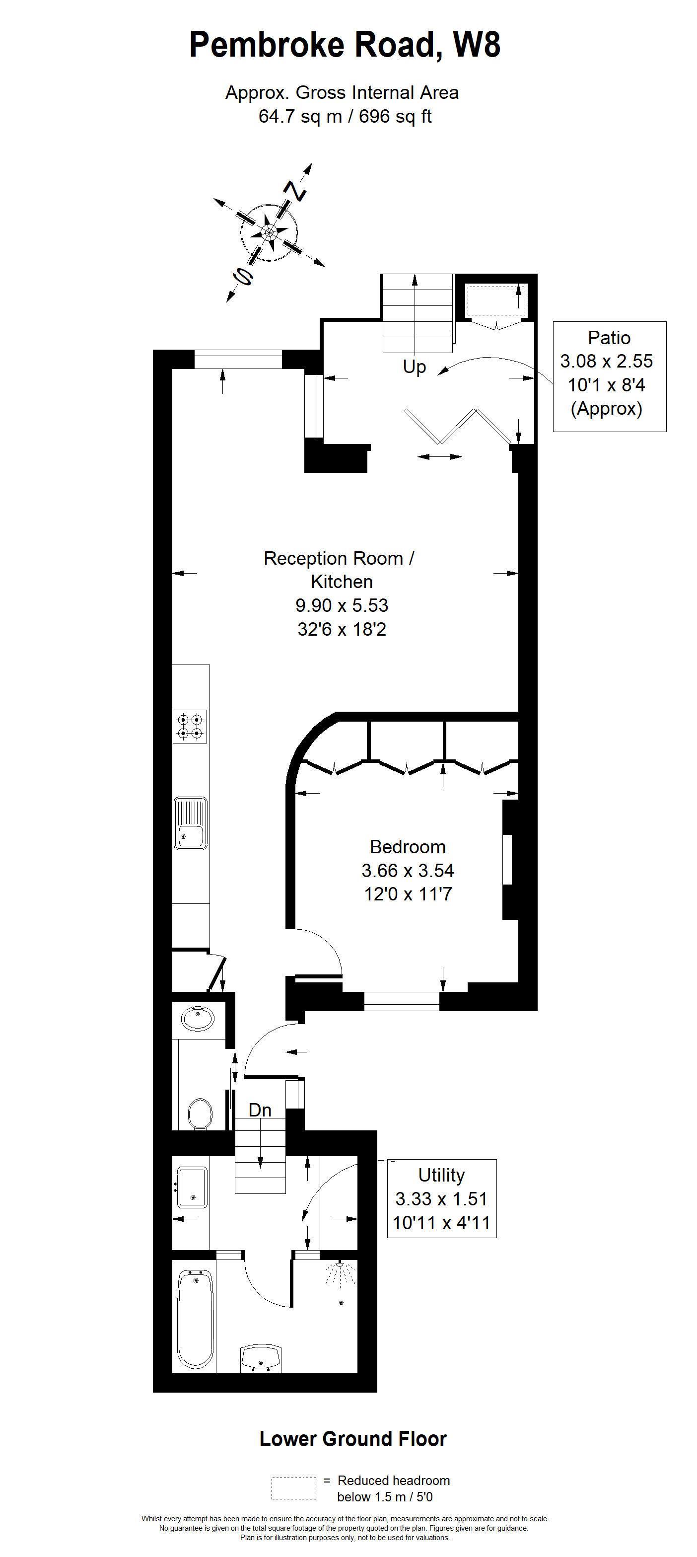 1 Bedrooms Flat to rent in Pembroke Road, London W8