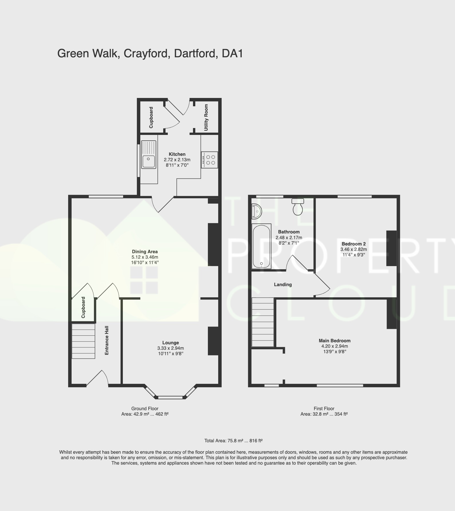 61 Green Walk, Crayford, Kent floorplan