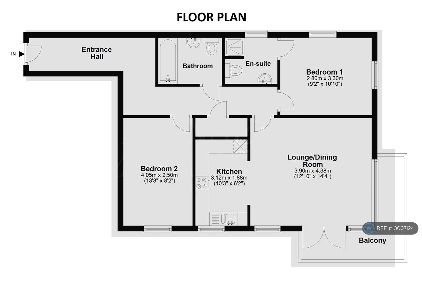 Flat, Finlay Court Commonwealth Drive, Crawley floorplan
