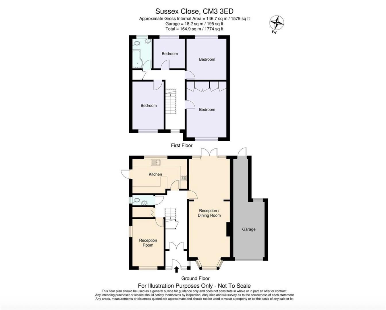 7, Sussex Close, Chelmsford floorplan
