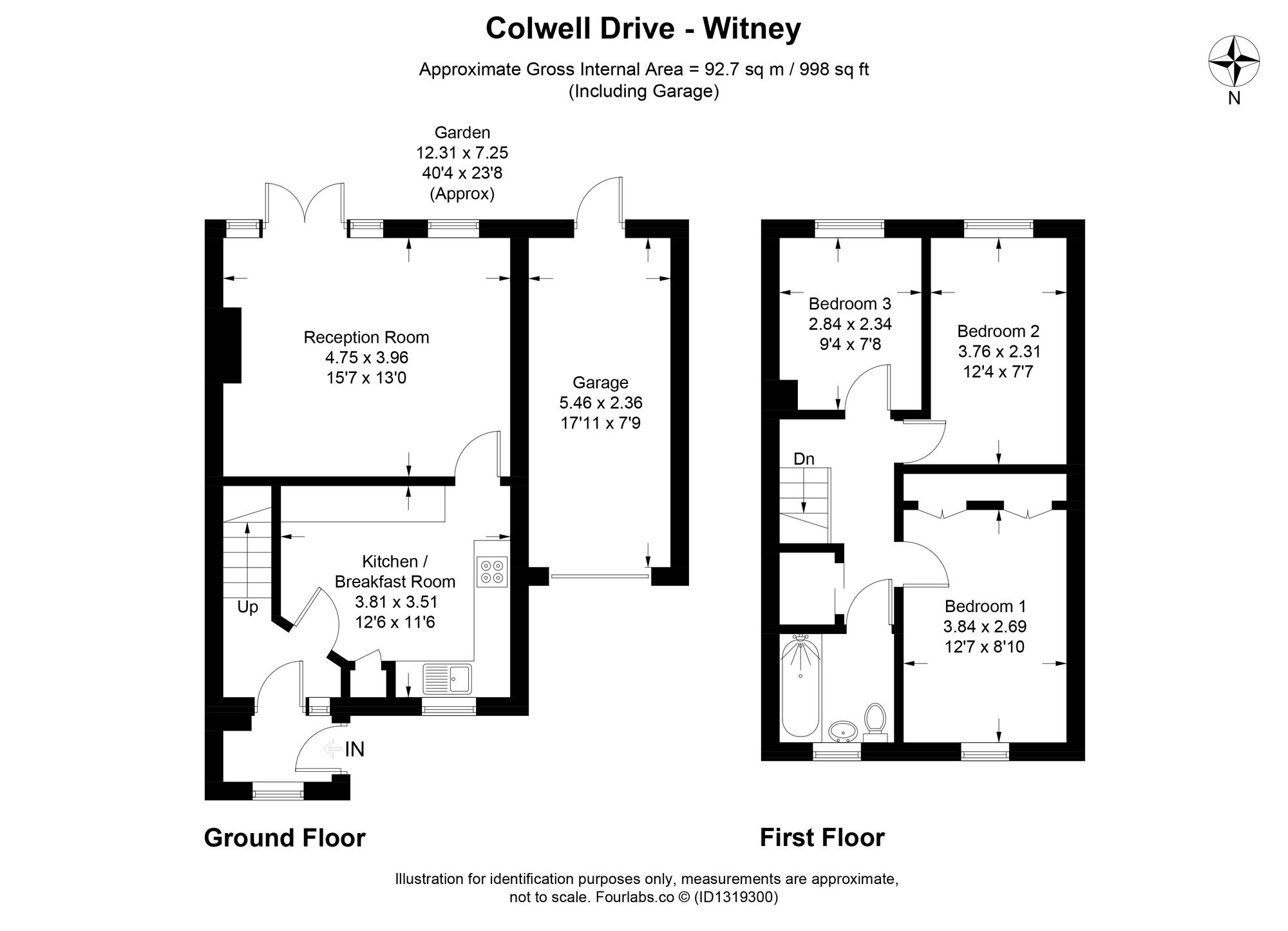 90 Colwell Drive, Witney floorplan
