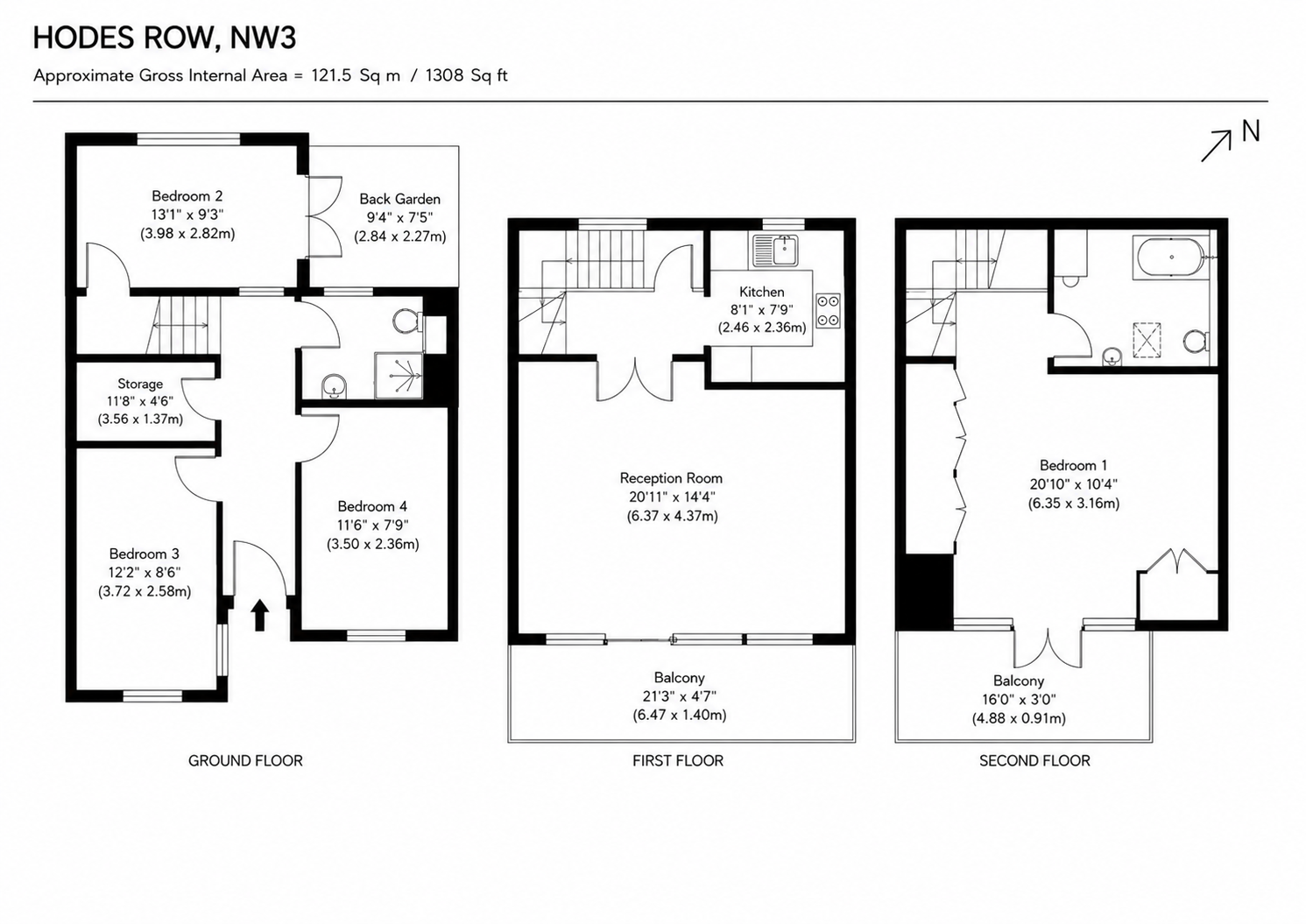 2, Hodes Row, London floorplan