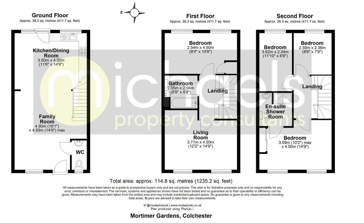 57, Mortimer Gardens, Colchester floorplan