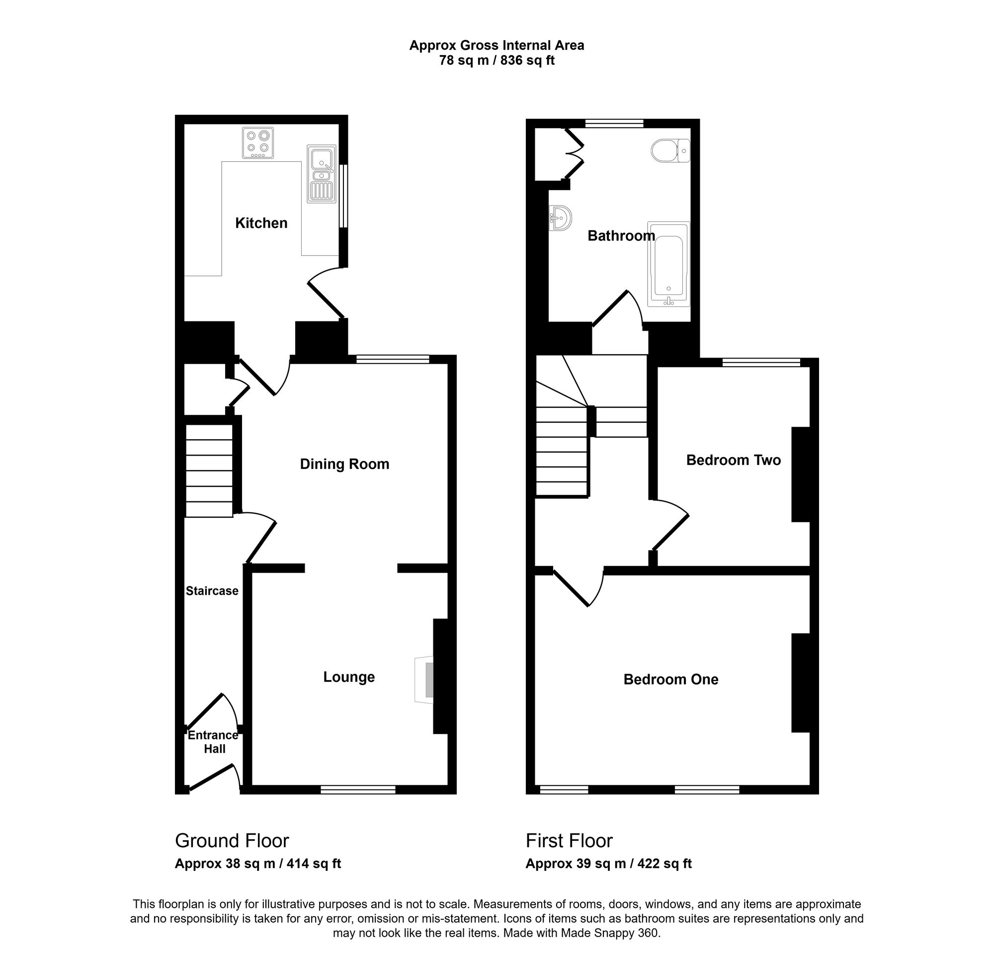 1 Spring Street, Barry floorplan