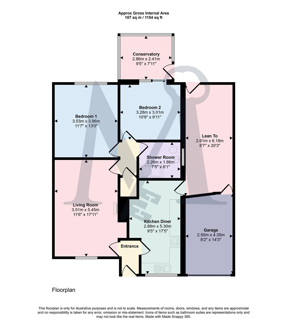 Holcombe Close, Coalville floorplan