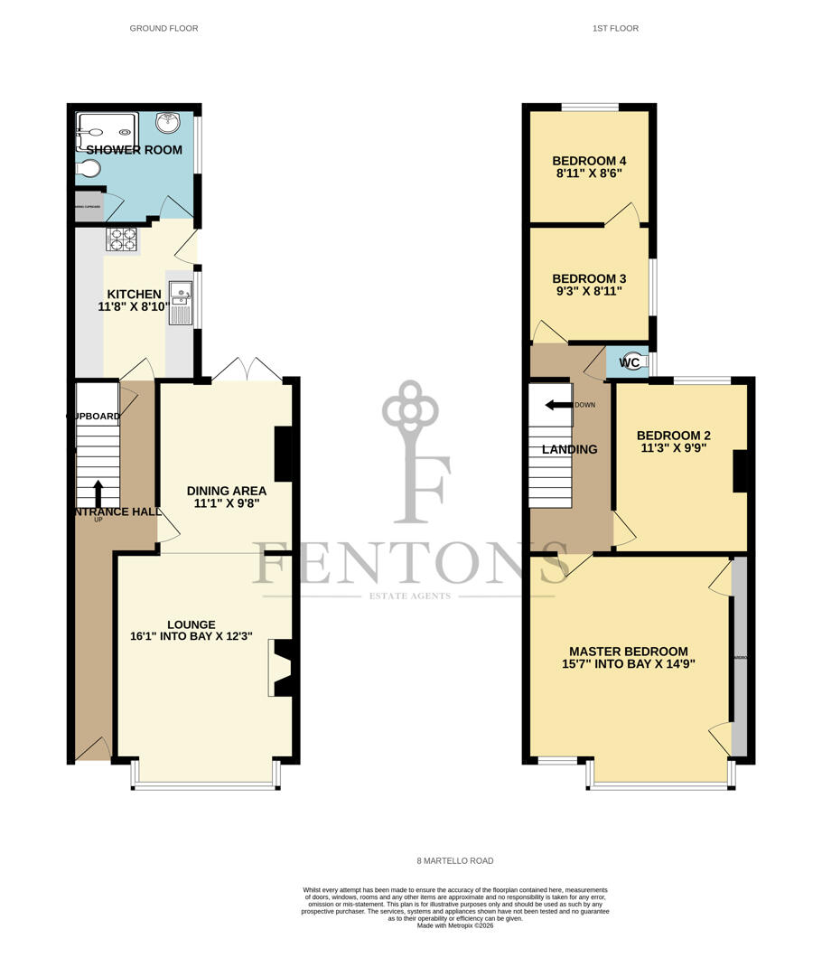 8, Martello Road, Walton On The Naze floorplan