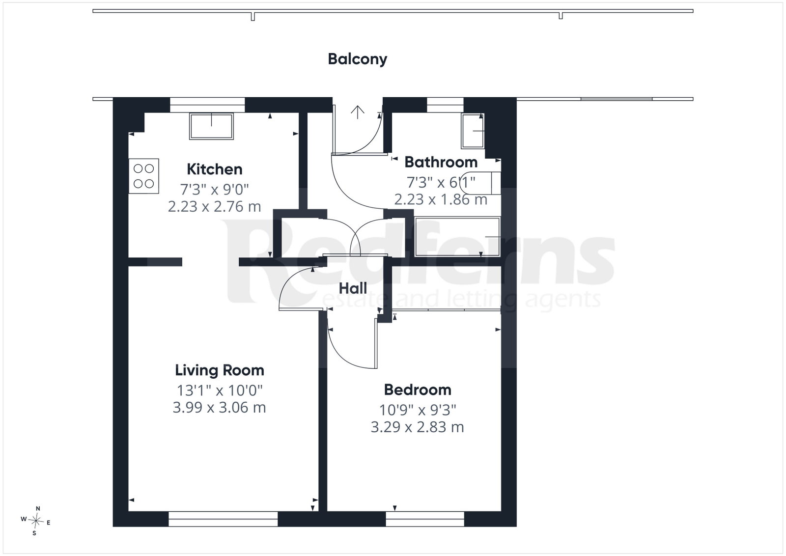 22, Temple Gardens, Sidmouth floorplan