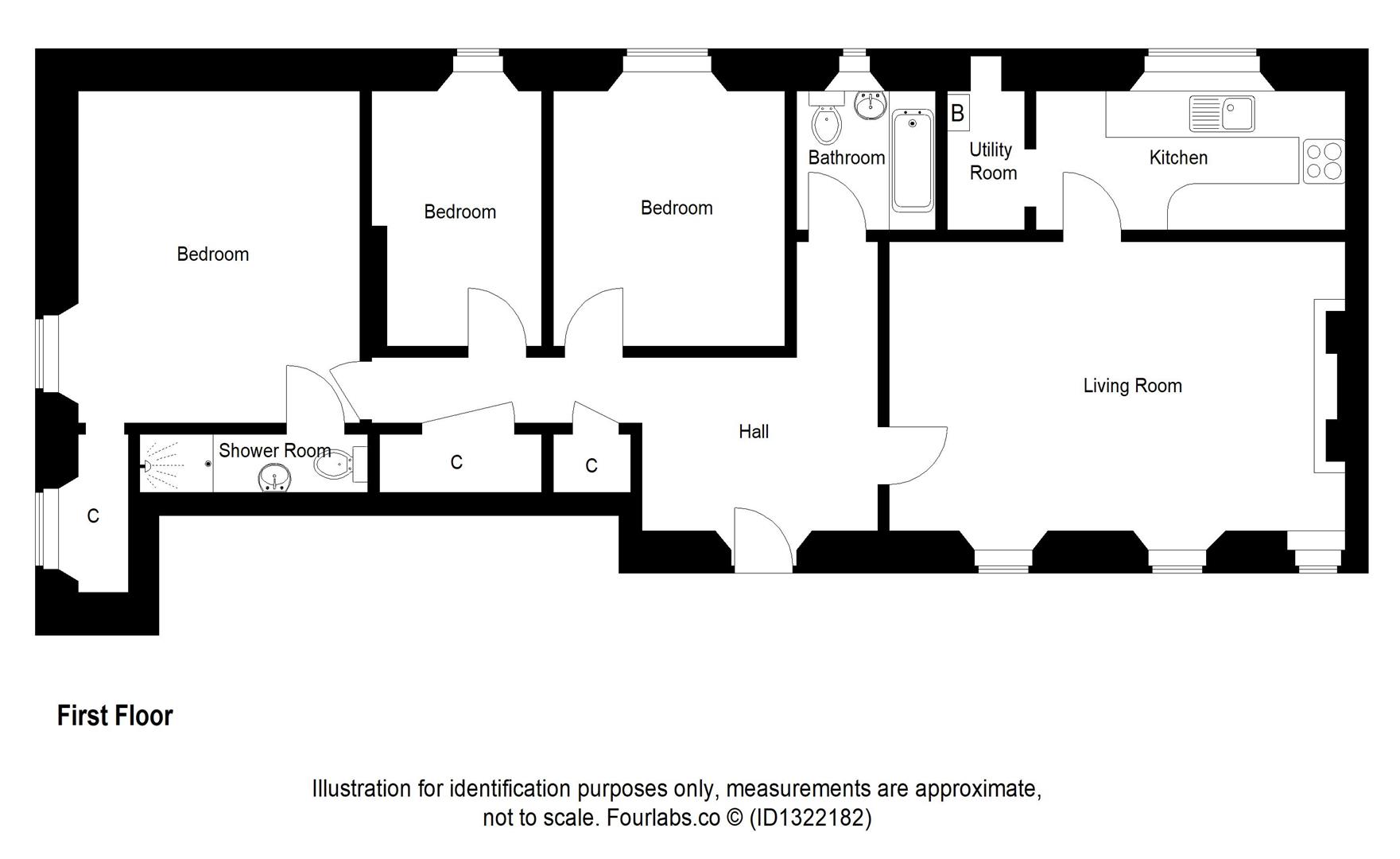 3, Balbirnie Craft Centre, Markinch floorplan