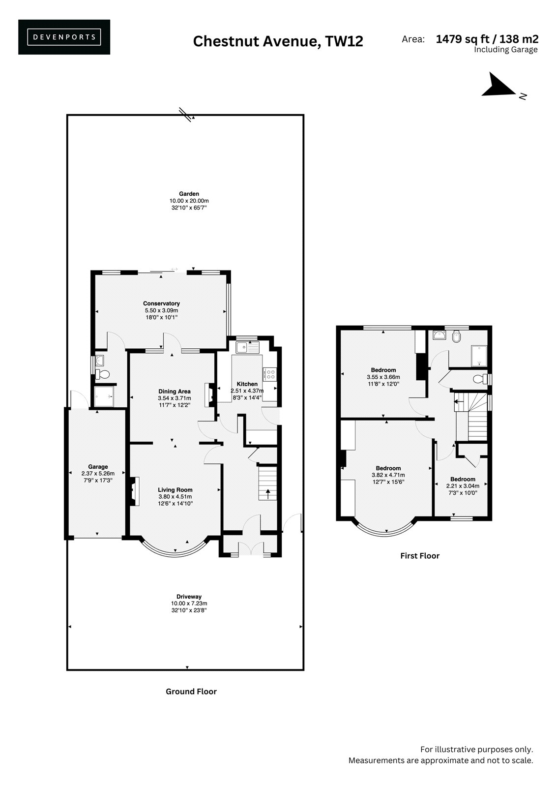 19, Chestnut Avenue, Hampton floorplan