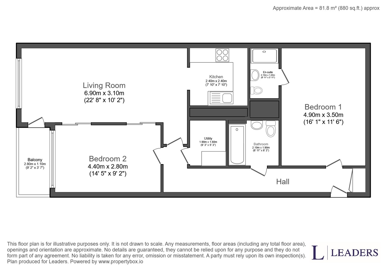 Apartment 404, The Lock Building, 41, Whitworth Street West, Greater Manchester floorplan