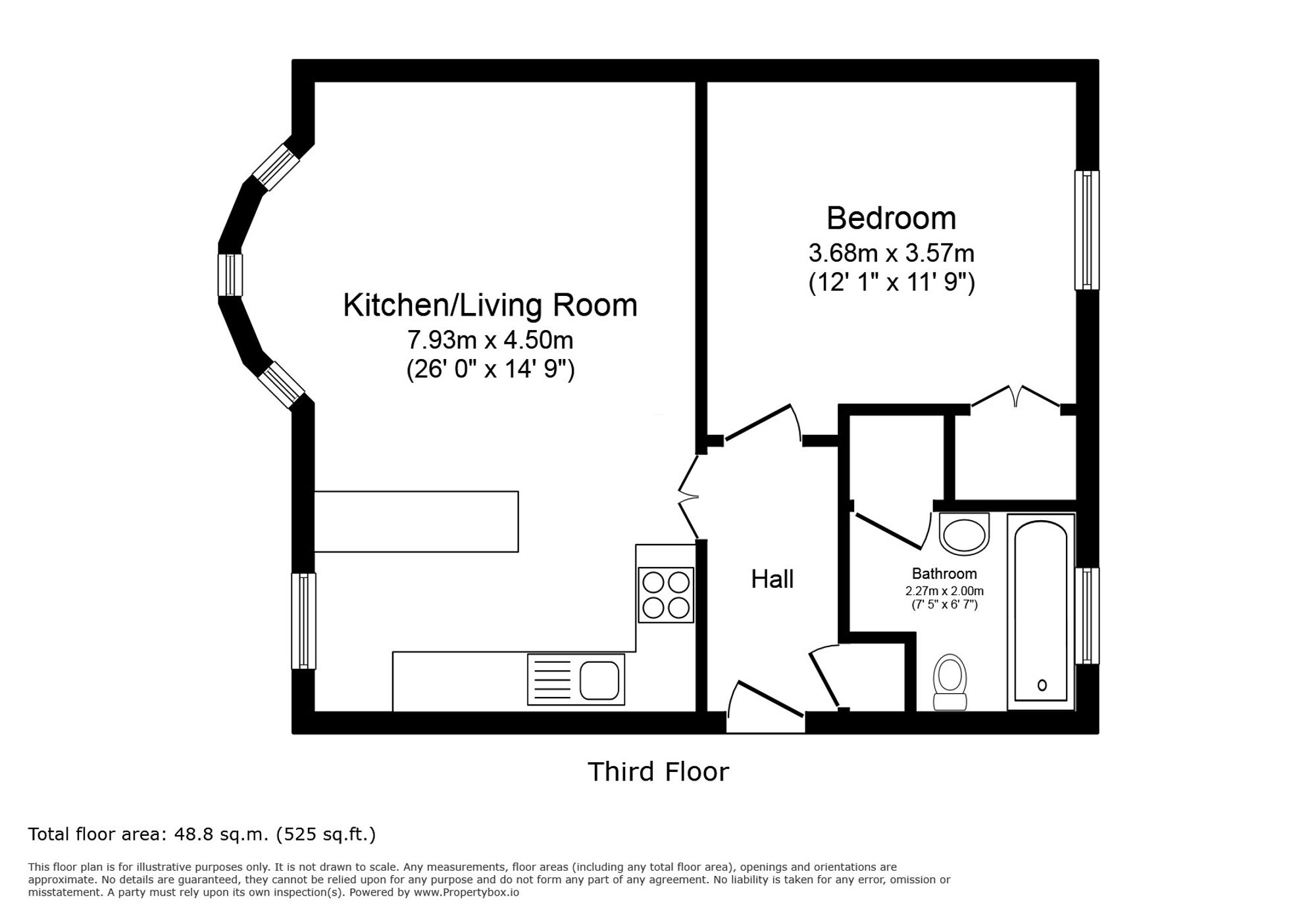 Apt 5, 3 Alexander Terrace, Worthing floorplan