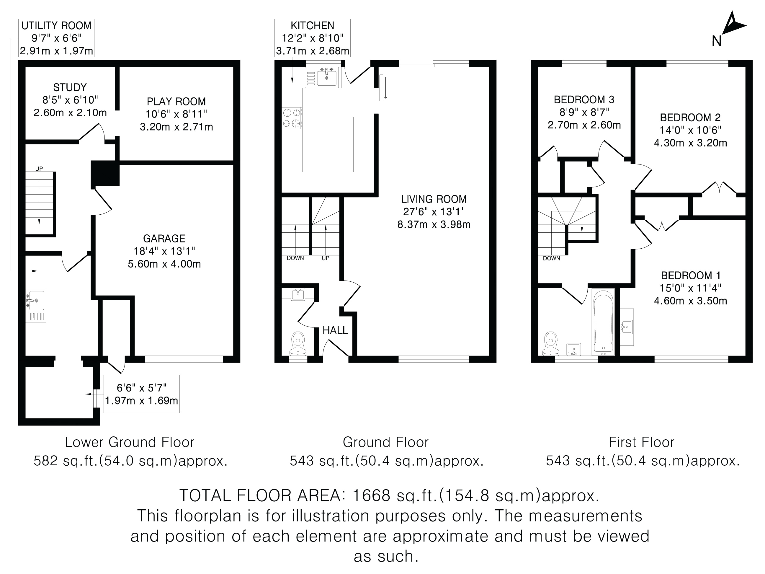 18, Farm Close, Harpenden floorplan