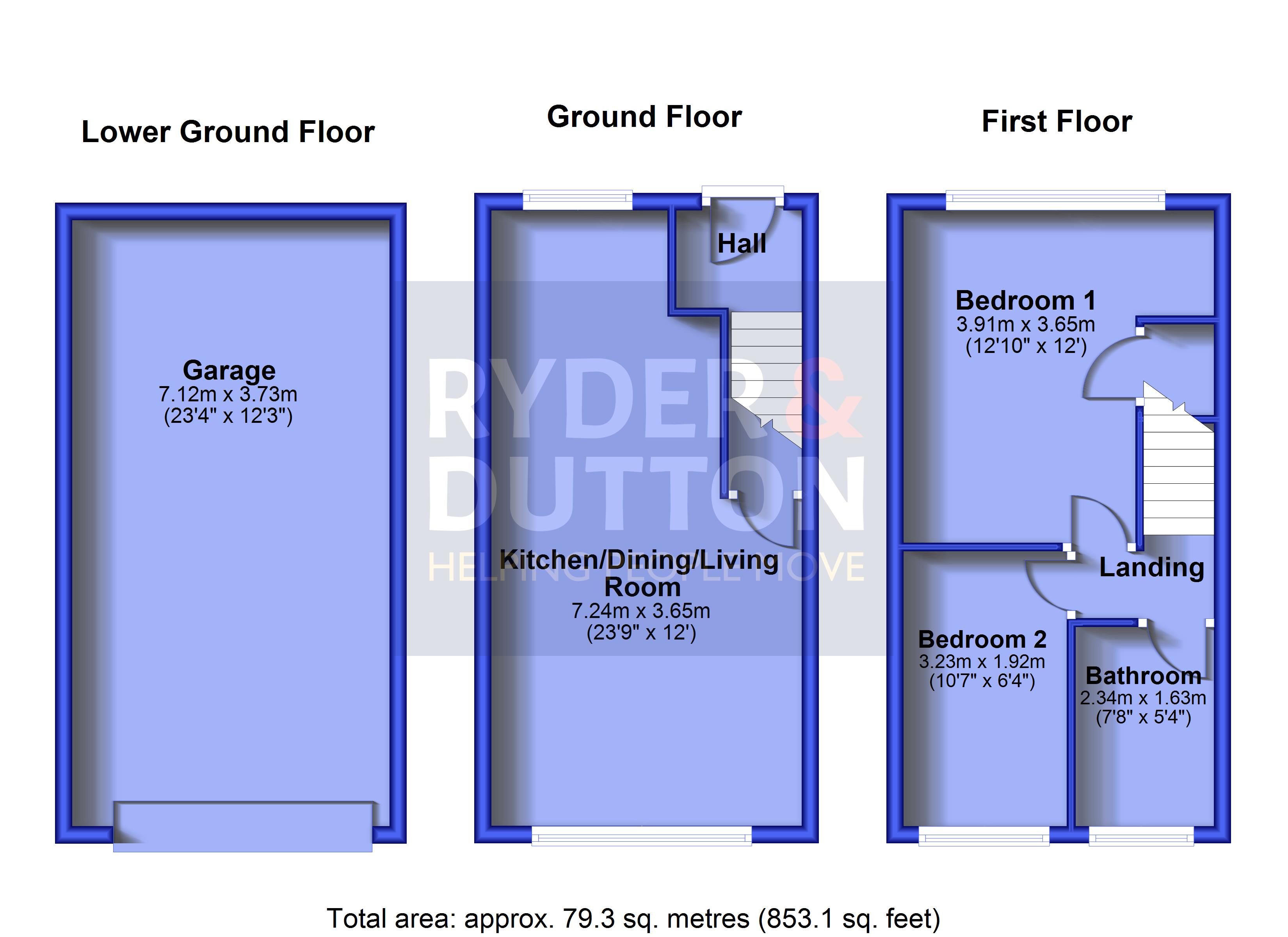 47, Keswick Close, Halifax floorplan