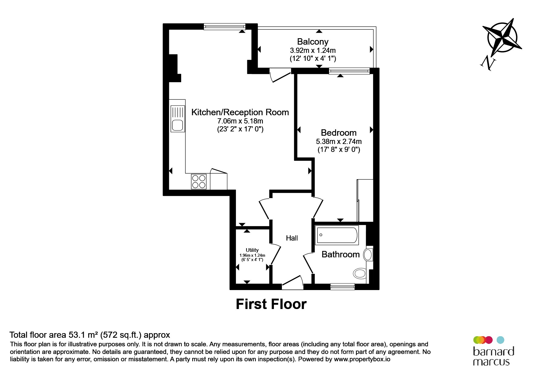 Flat 27, 2, Amelia Street, London floorplan