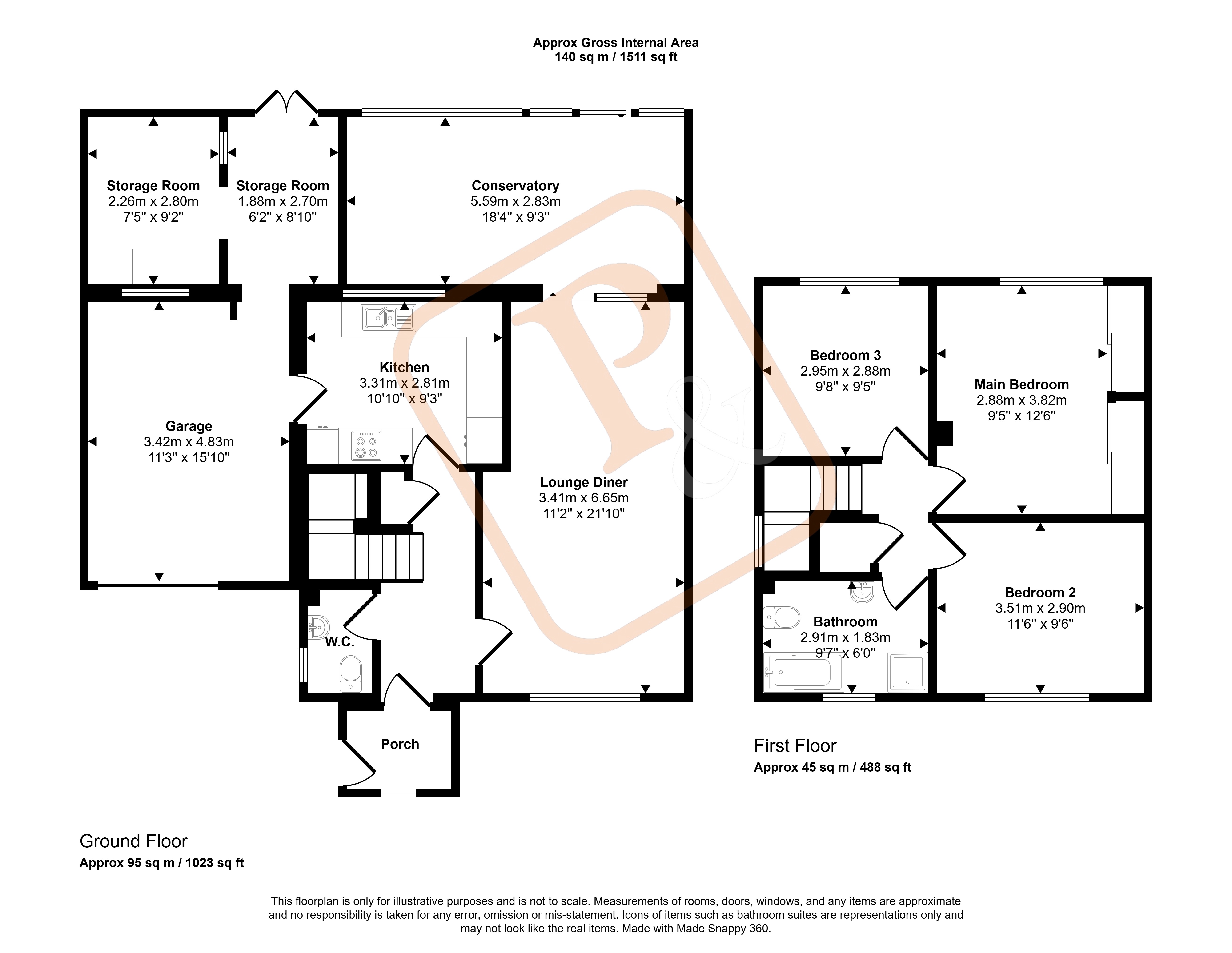 102, Stour View Avenue, Manningtree floorplan