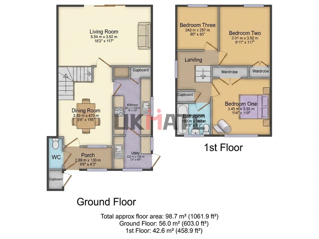 11, Mapleton Close, Bromley floorplan