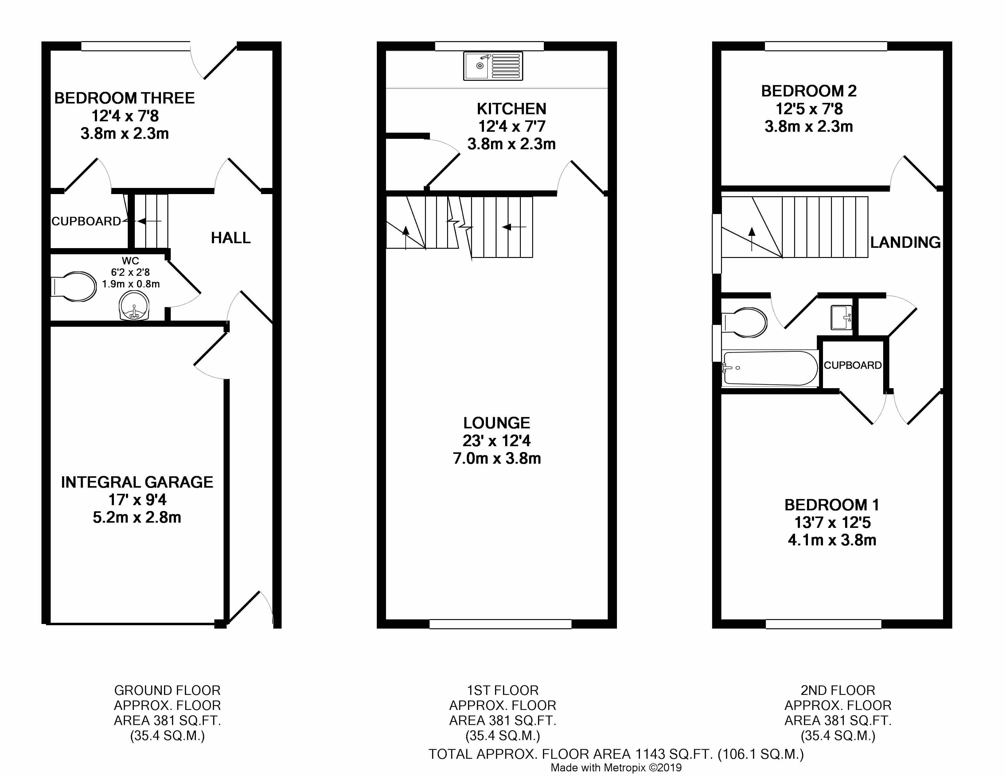 3 Bedrooms Terraced house for sale in Timberleys, Littlehampton BN17