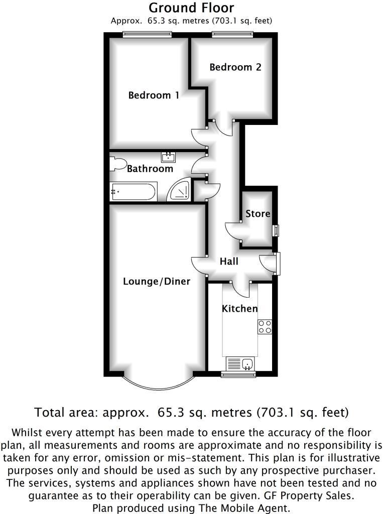 8 Princes Gardens, Bare Lane, Morecambe floorplan