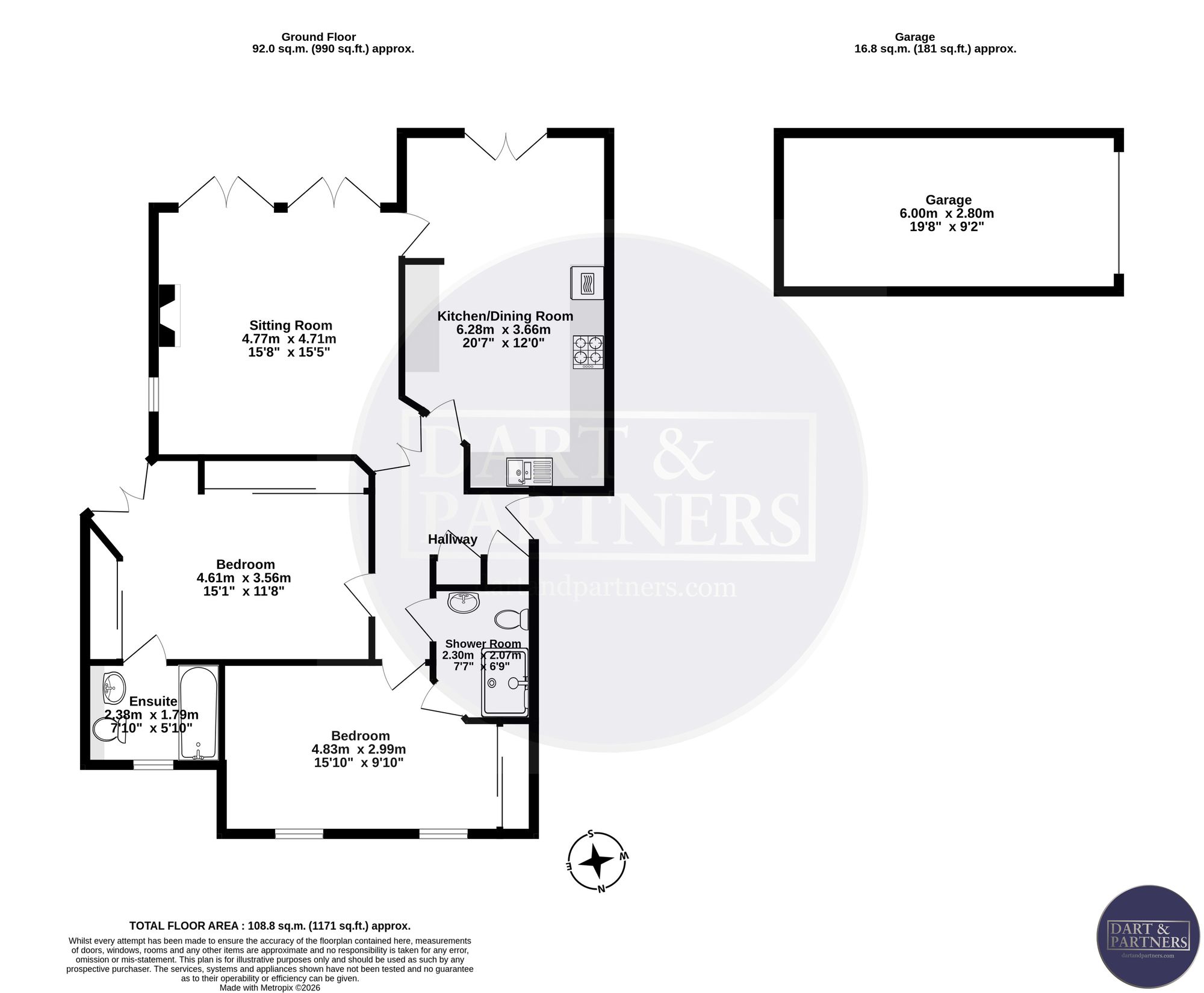 Flat 6, Cleland Court Manor Road, Teignmouth floorplan