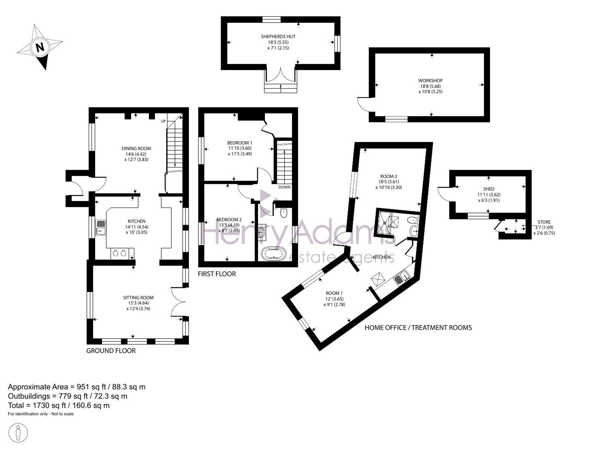 2 Bohemia Cottages Georges Lane, Pulborough floorplan