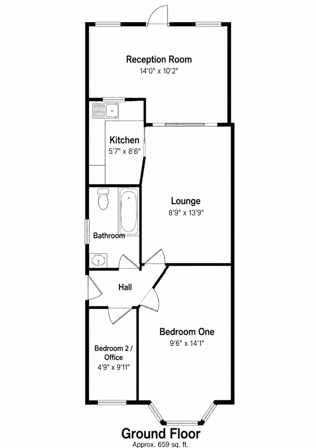 4A Bellevue Road, Romford, Greater London floorplan