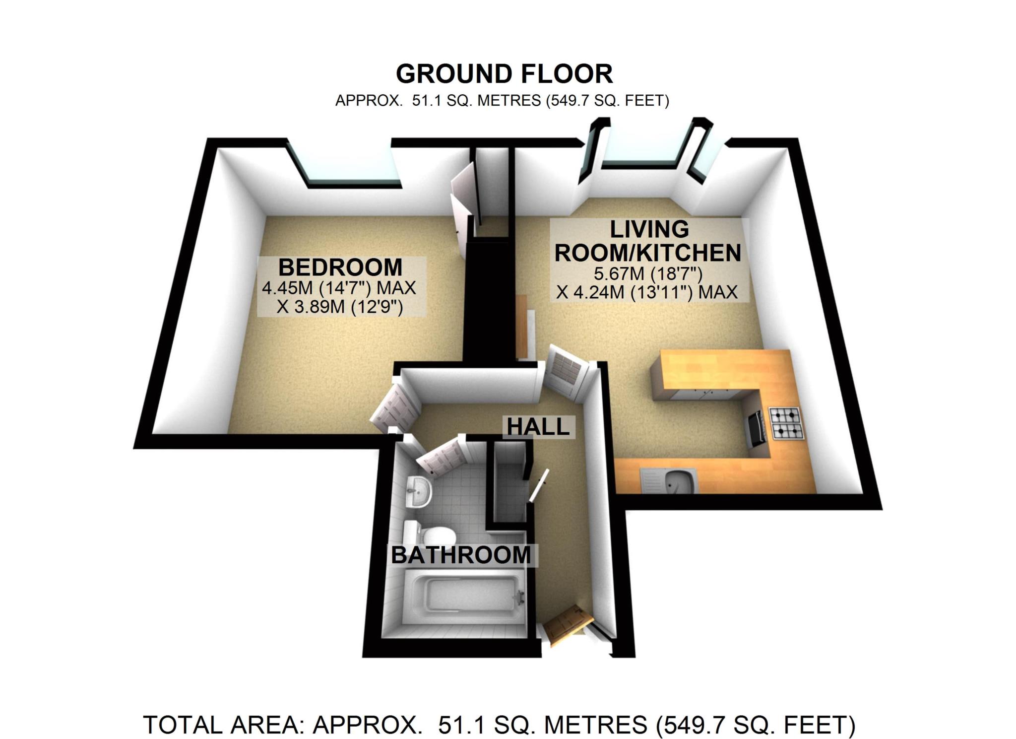 1 Bedrooms Flat to rent in Old Rectory Court, Wendlebury, Bicester OX25