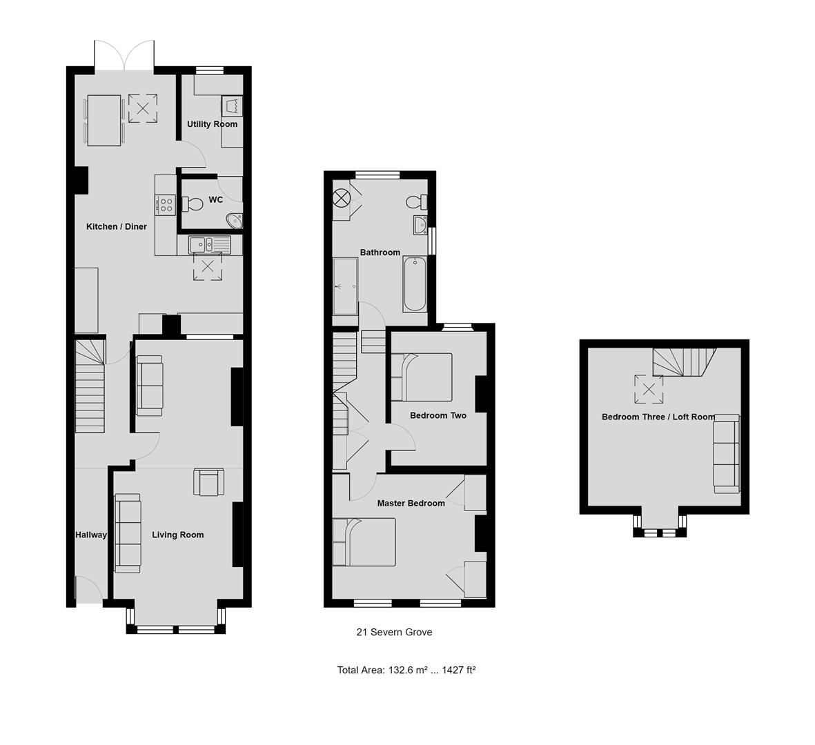 2 bed terraced house for sale in Severn Grove, Pontcanna, Cardiff CF11