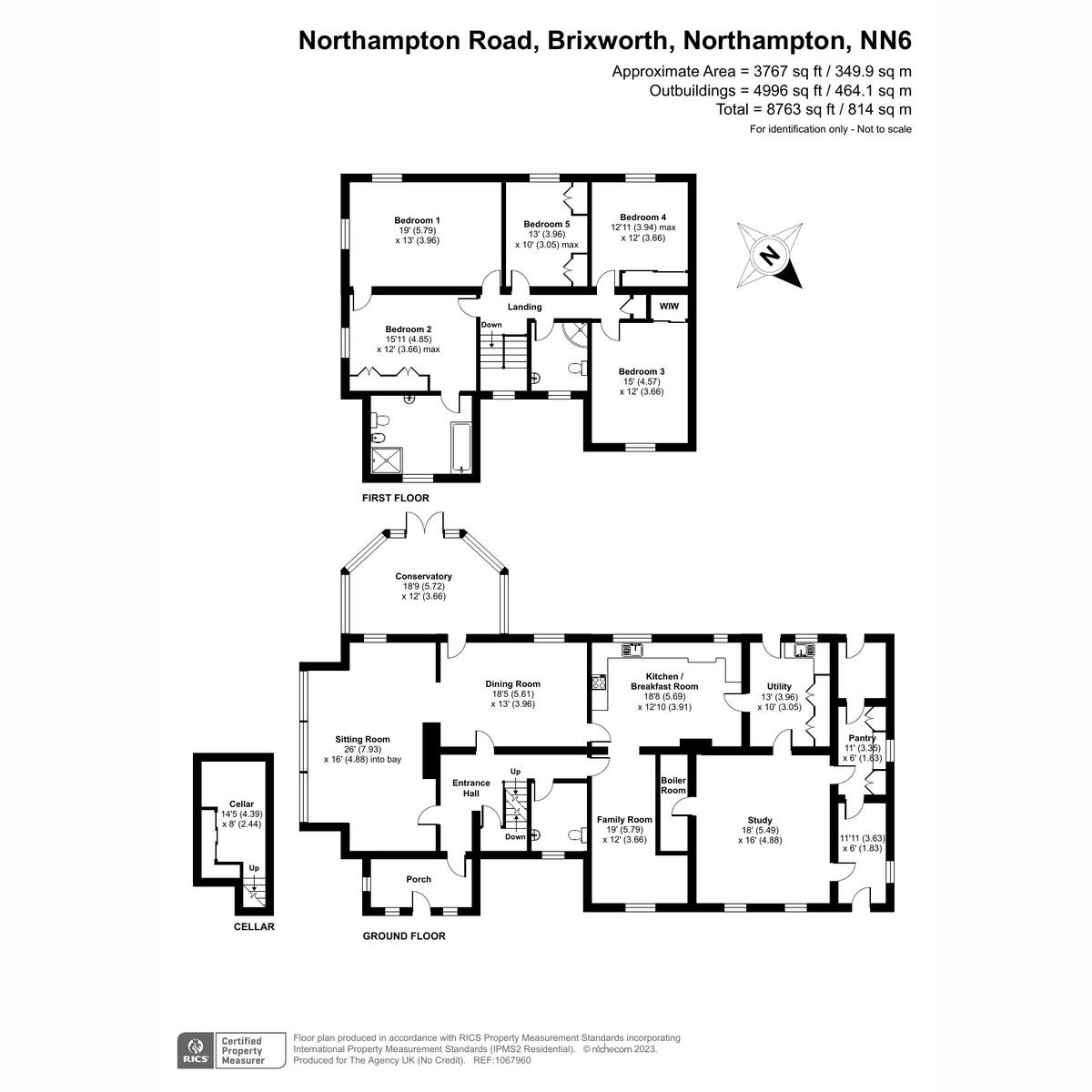 Northampton Road, Brixworth NN6, 5 bedroom country house for sale