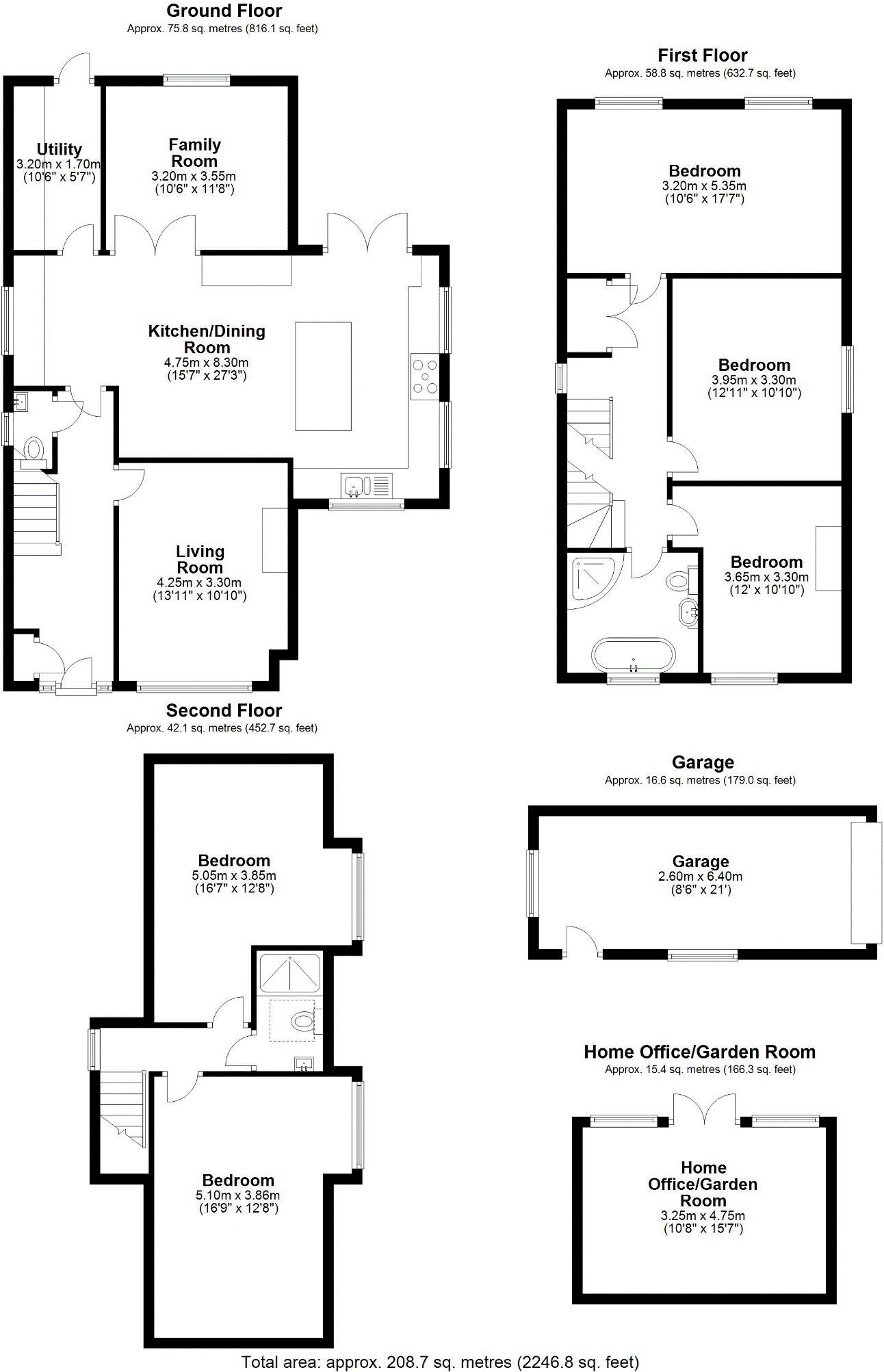 Woodend,, Anthonys, Surrey floorplan