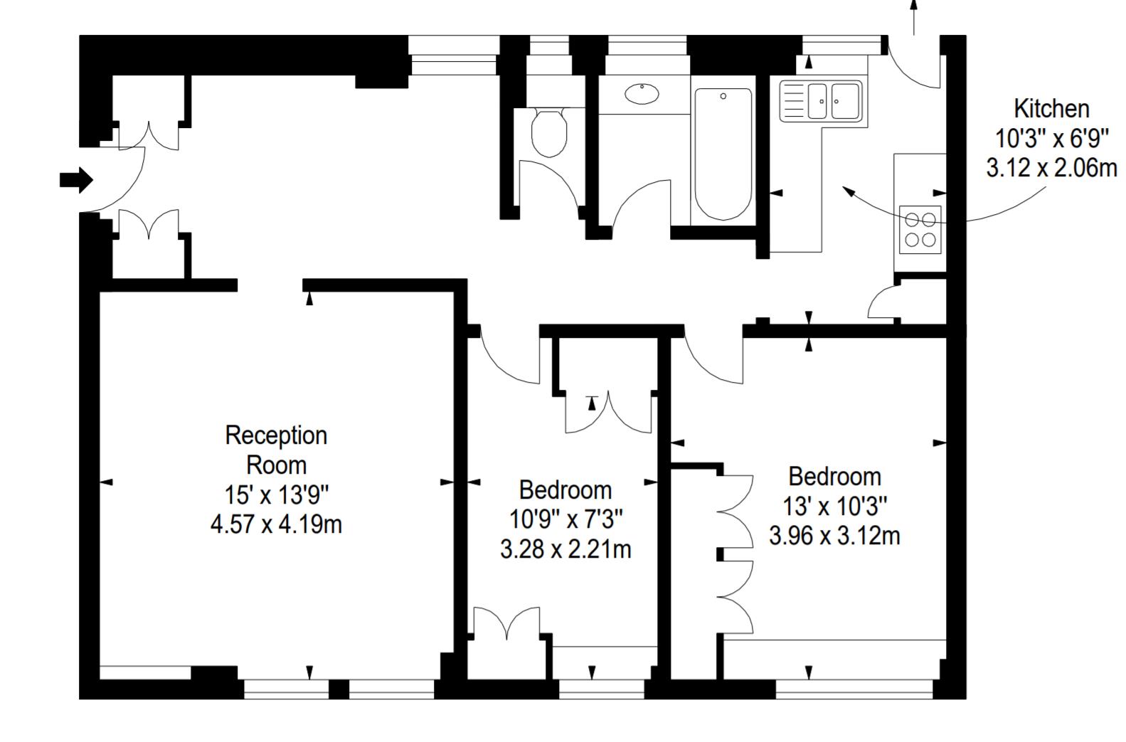 2 Bedrooms Flat to rent in Fulham Road, London SW3