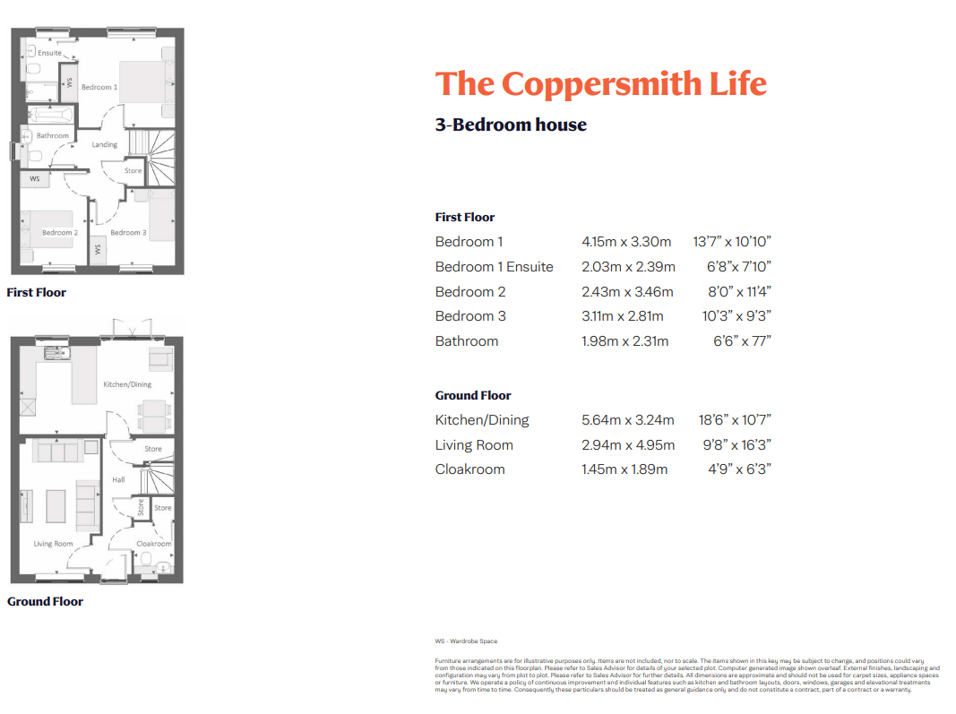 The Coppersmith, Woodside Way, Great Dunmow floorplan