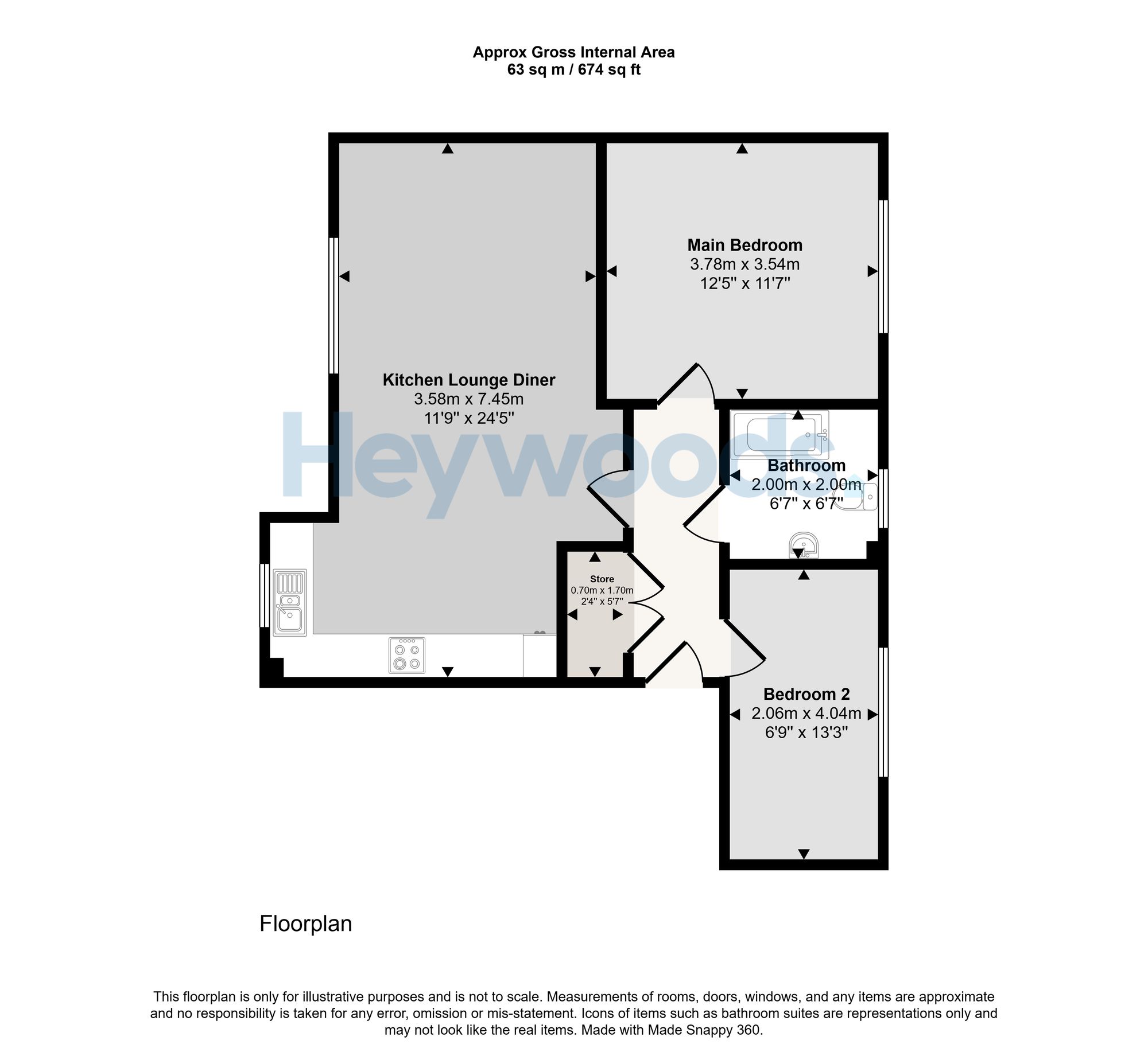 120 The Mill Enderley Street, Newcastle floorplan