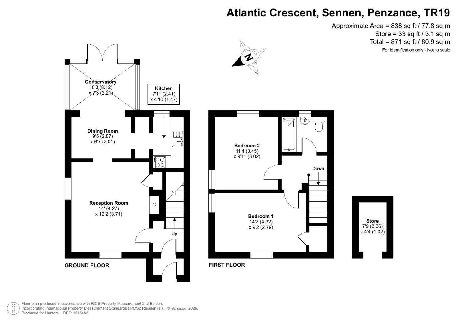 28, Atlantic Crescent, Penzance floorplan