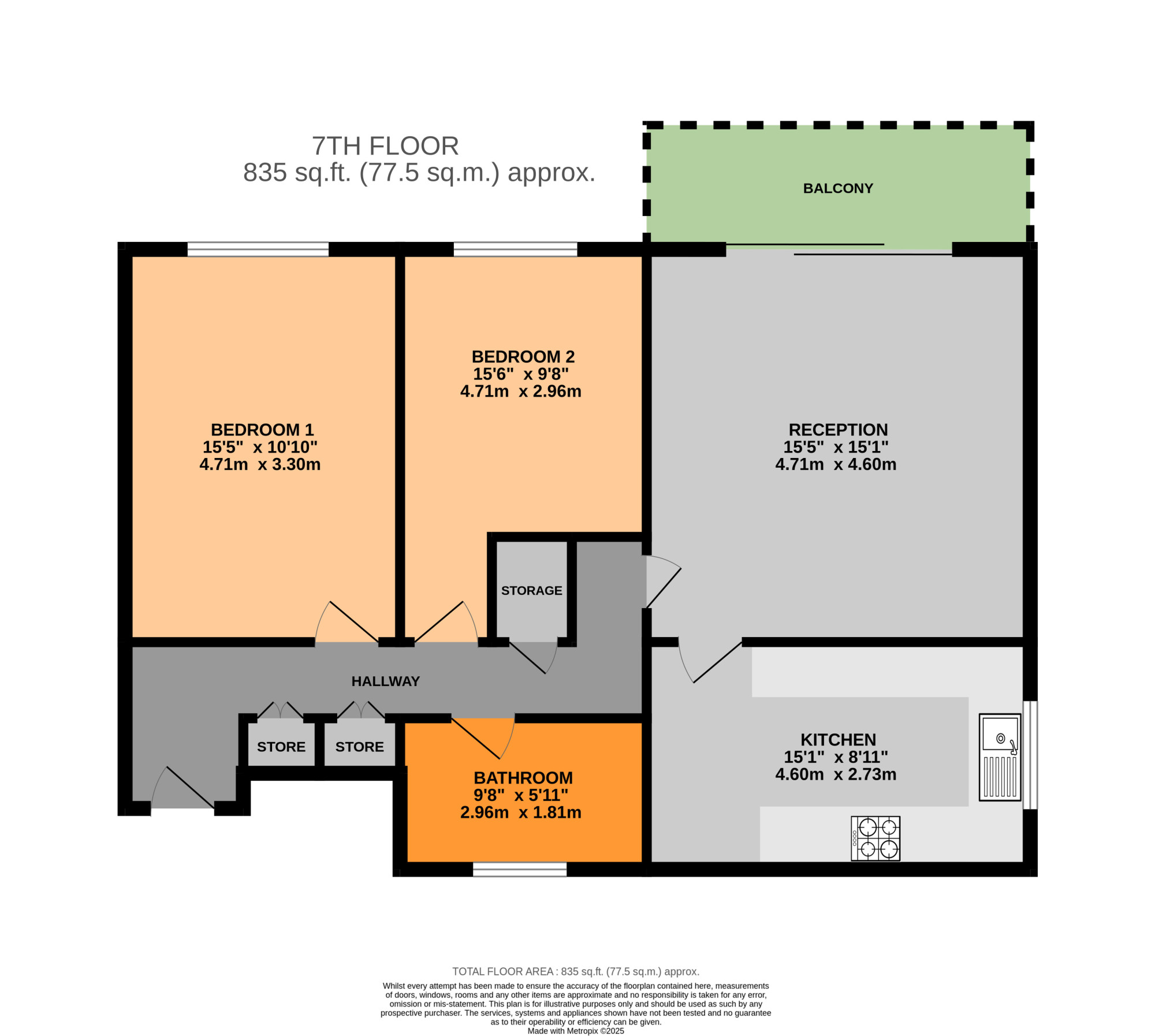 Flat 27, Westbourne House, Hounslow floorplan
