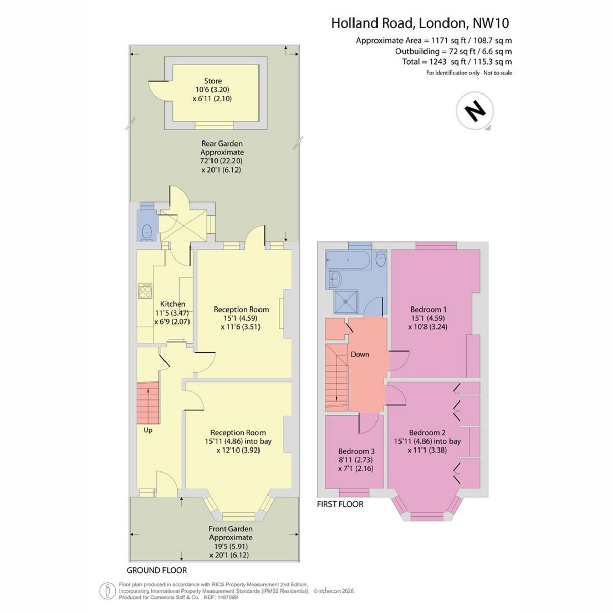 44, Holland Road, London floorplan