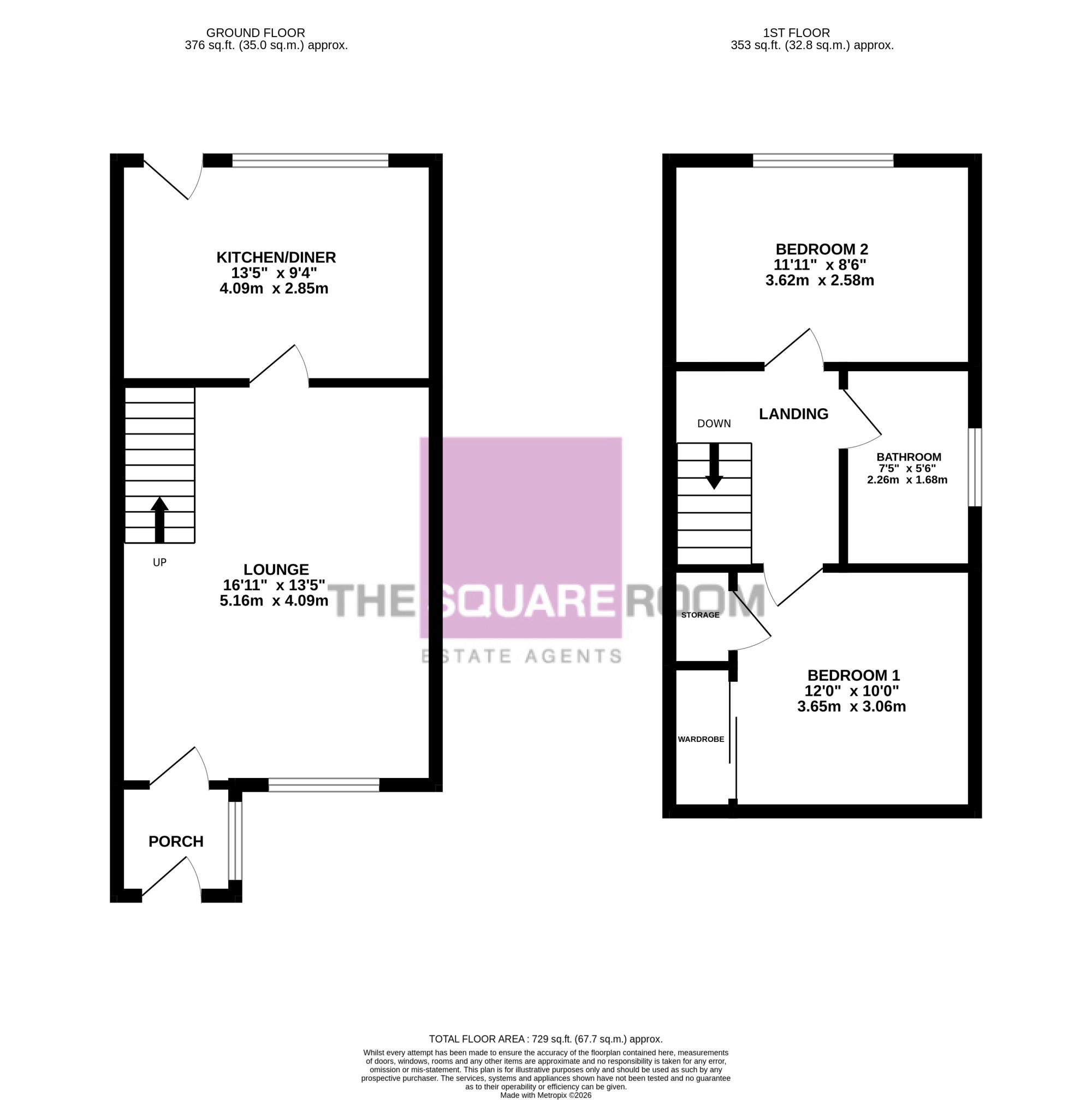 3, Dalby Close, Cleveleys floorplan