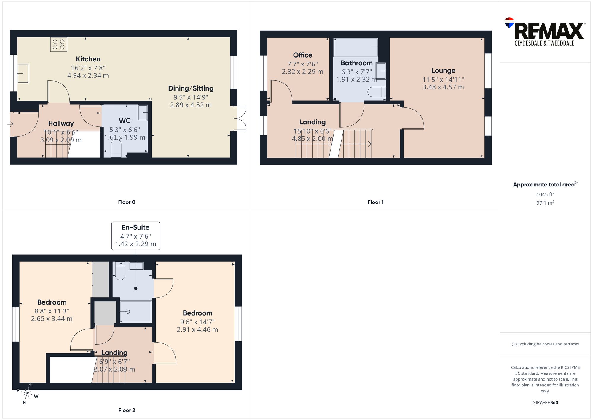 23 Hannah Terrace, Biggar floorplan