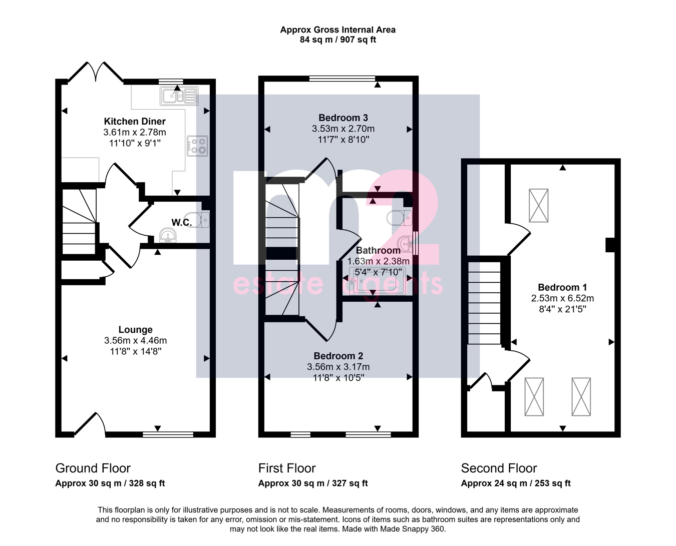 23, Bowcott Avenue, Abergavenny floorplan