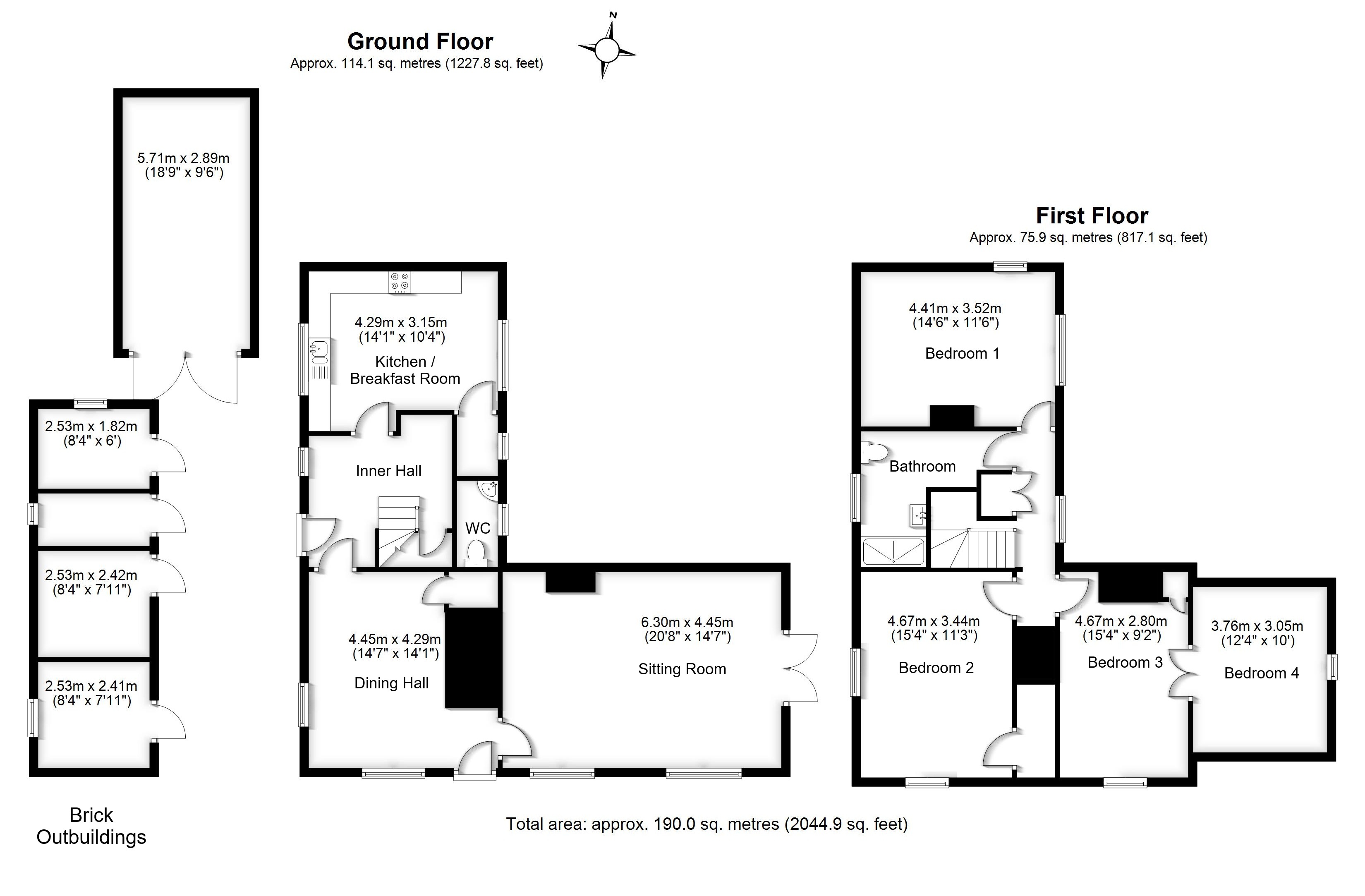 Innisfree, 14, Bury Lane, Datchworth floorplan