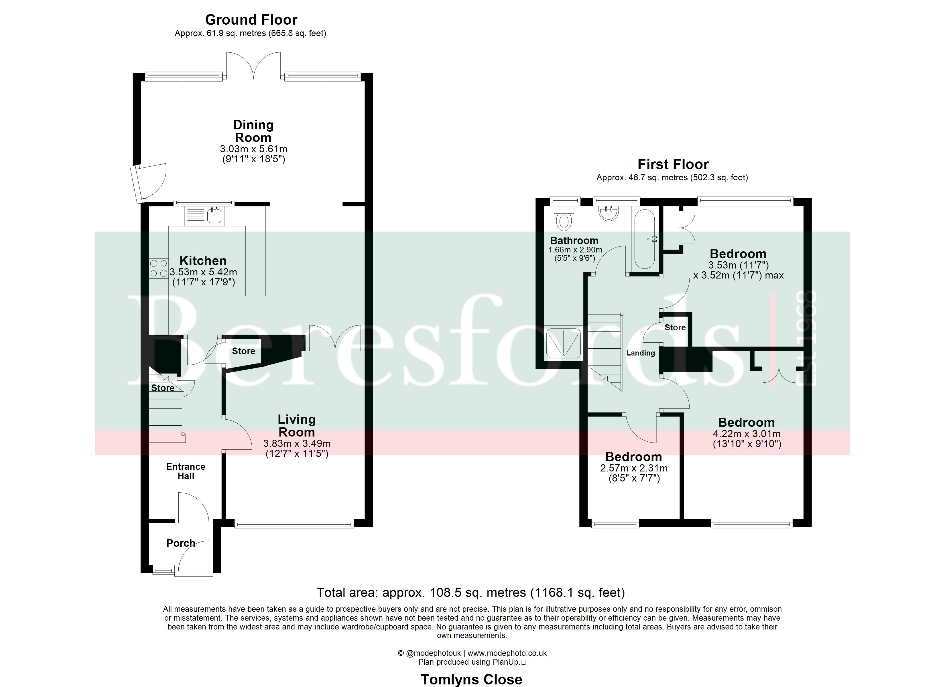 27, Tomlyns Close, Brentwood floorplan