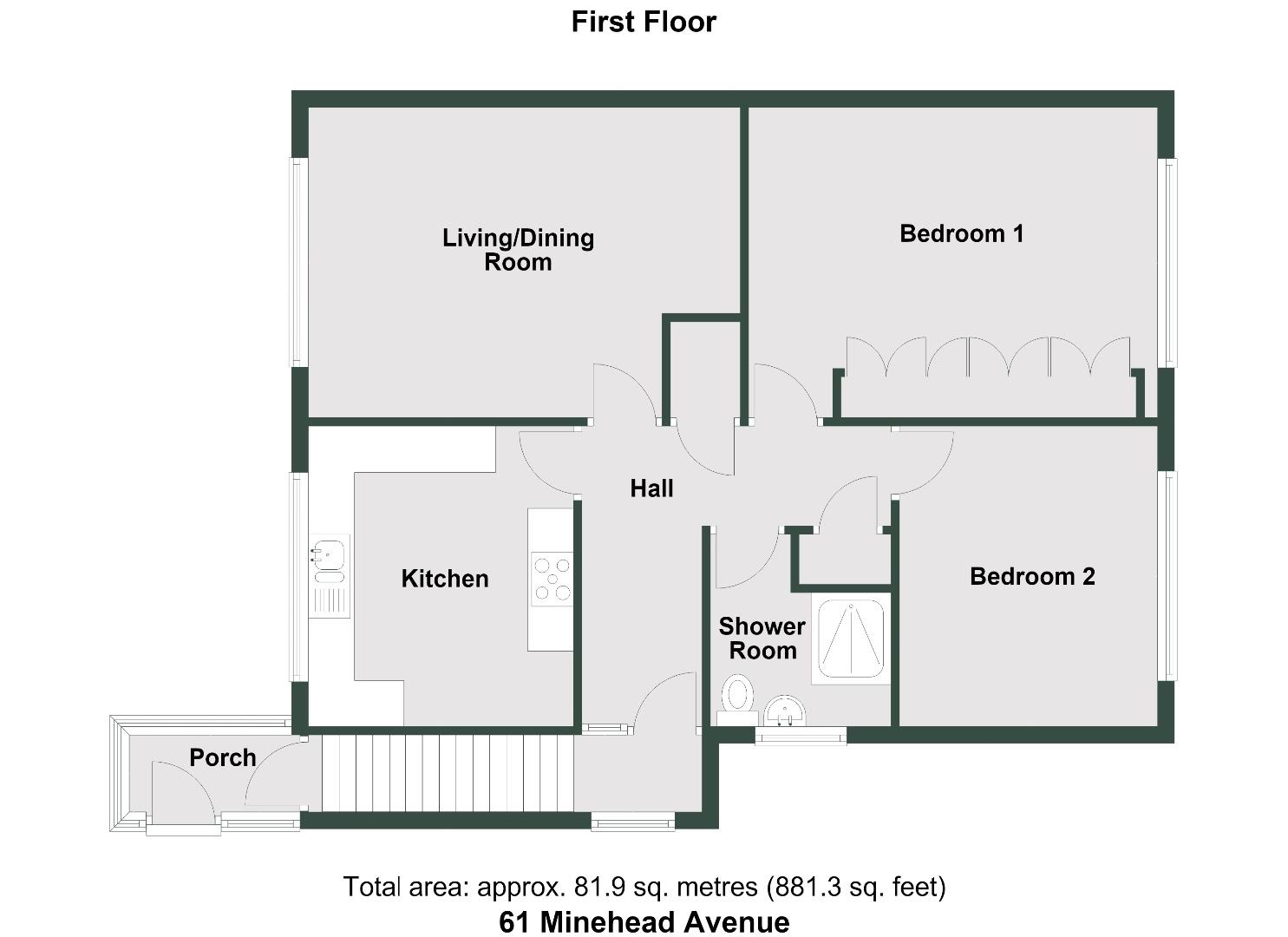 61, Minehead Avenue, Sully floorplan
