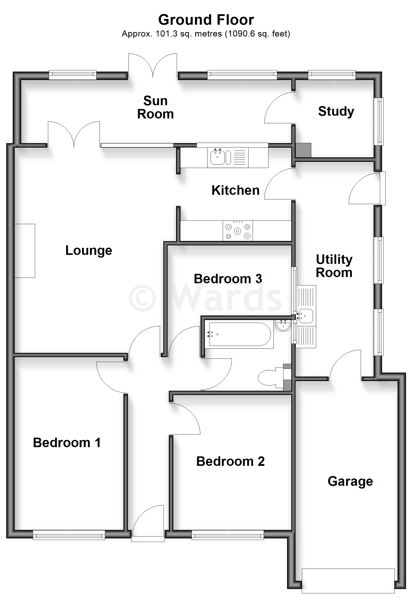 9, Taylor Road, Lydd-On-Sea floorplan