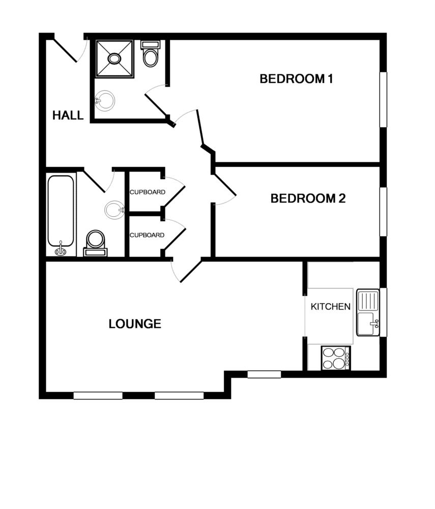 2 Bedrooms Flat to rent in Maple House, Chapel Road, Redhill Town Centre RH1