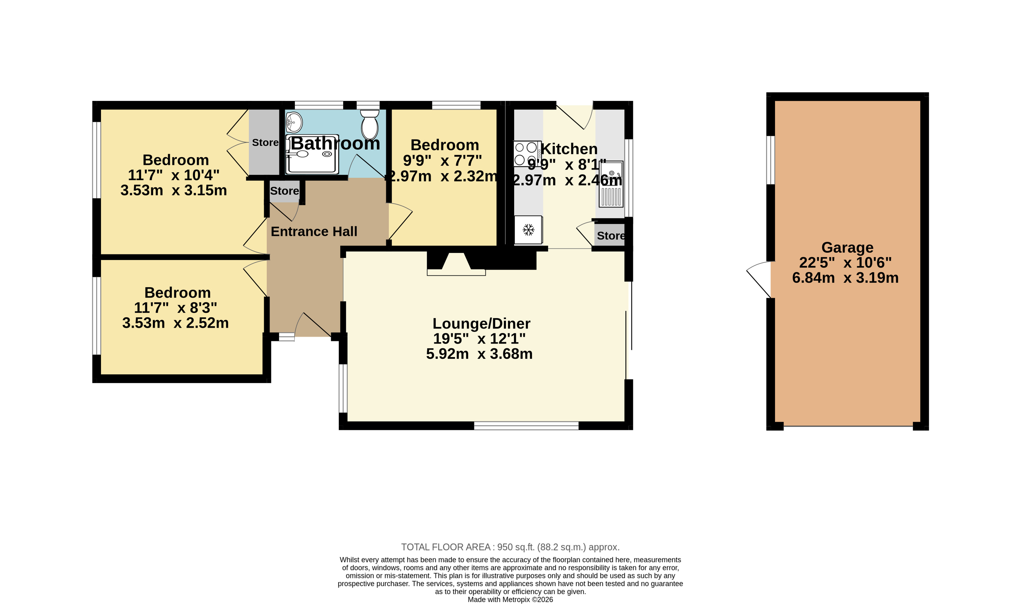 1, Willow Close, Kent floorplan