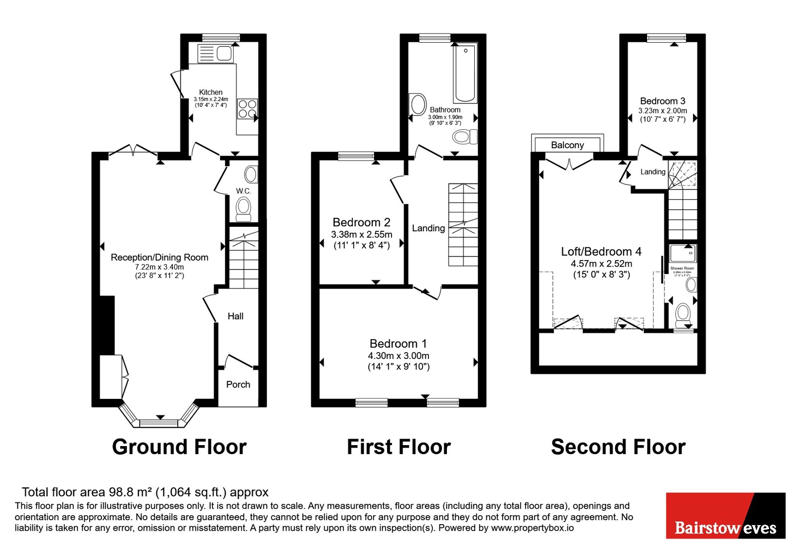 10, Edinburgh Road, London floorplan