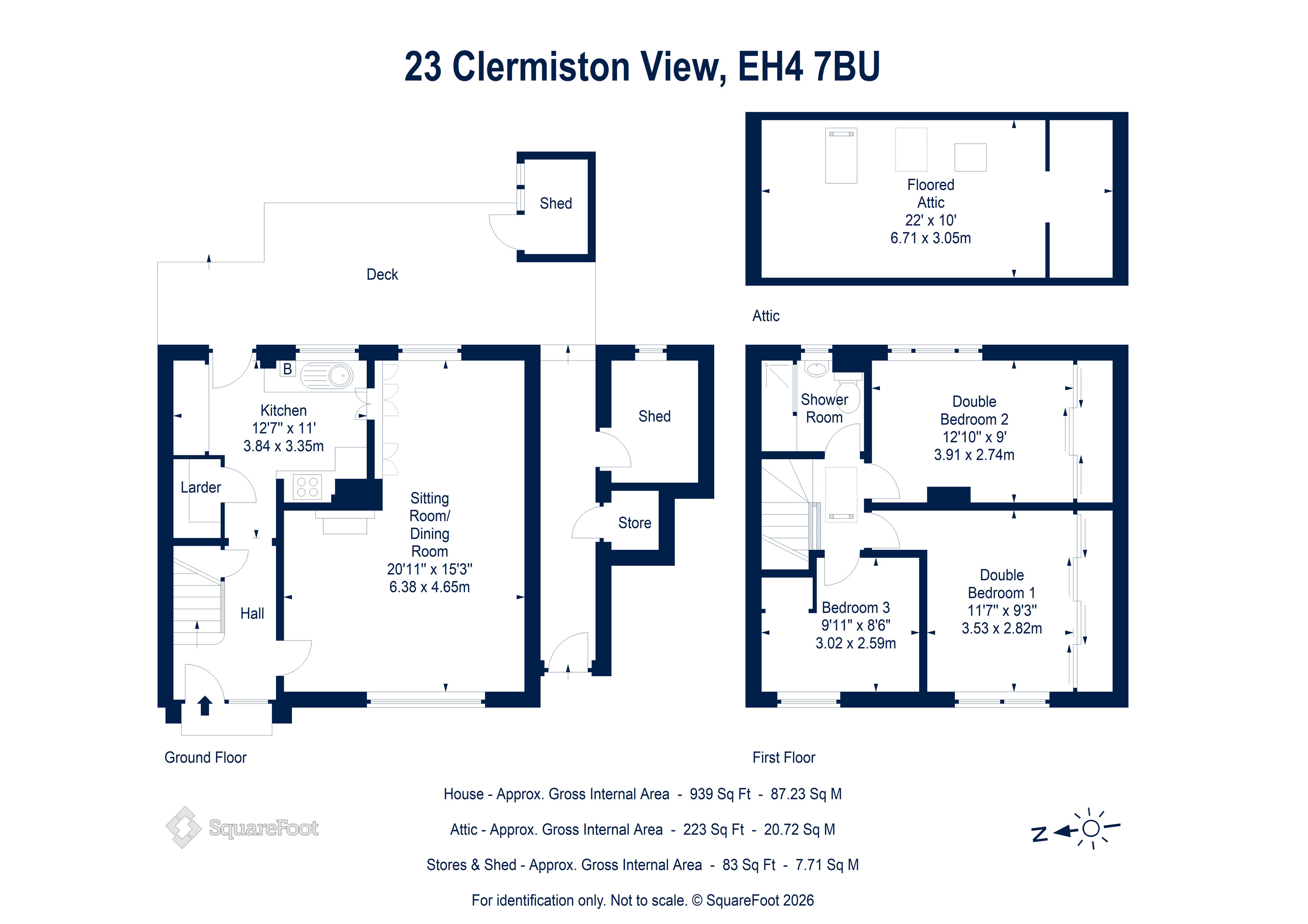 23, Clermiston View, EDINBURGH floorplan